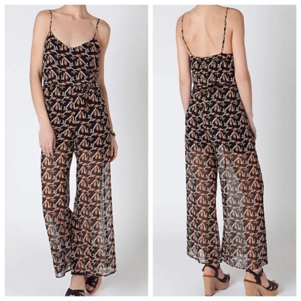 ANTHROPOLOGIE DOLAN silk jumpsuit sz M
